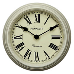 Newgate Petite Gallery Clock, Dia.20cm, White